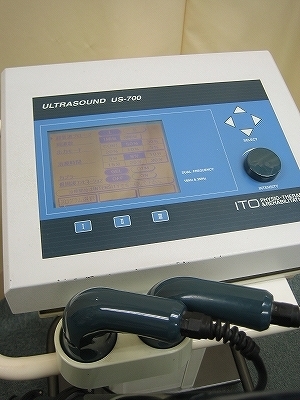 腰痛・捻挫治療に効果的な超音波機器